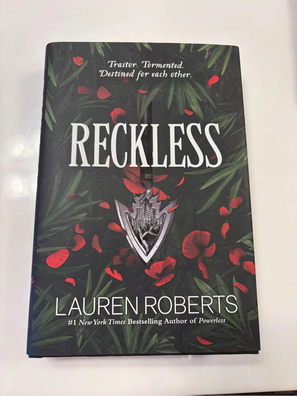 Reckless by Lauren Roberts - Hardcover Novel in Black & Red